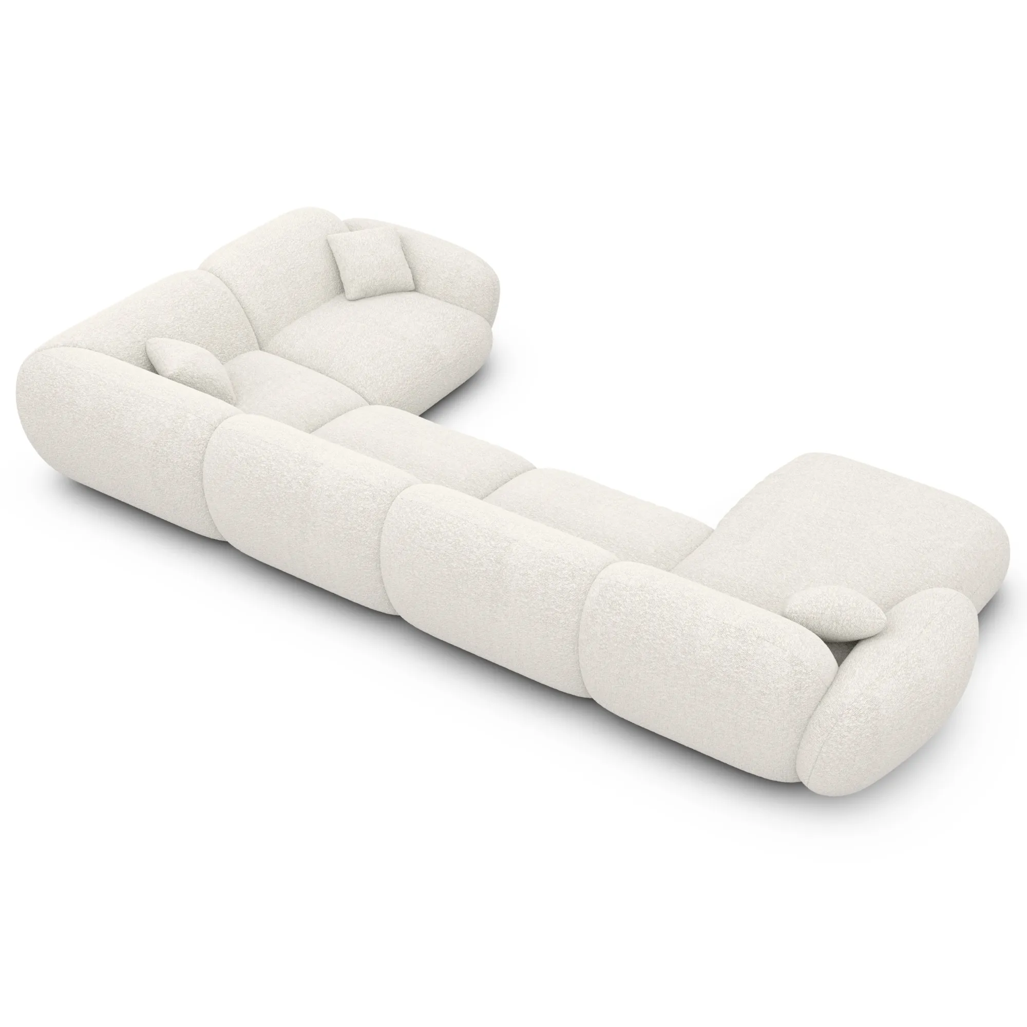 Bouclé U-Form XL Wohnlandschaft Elara – Bild 9