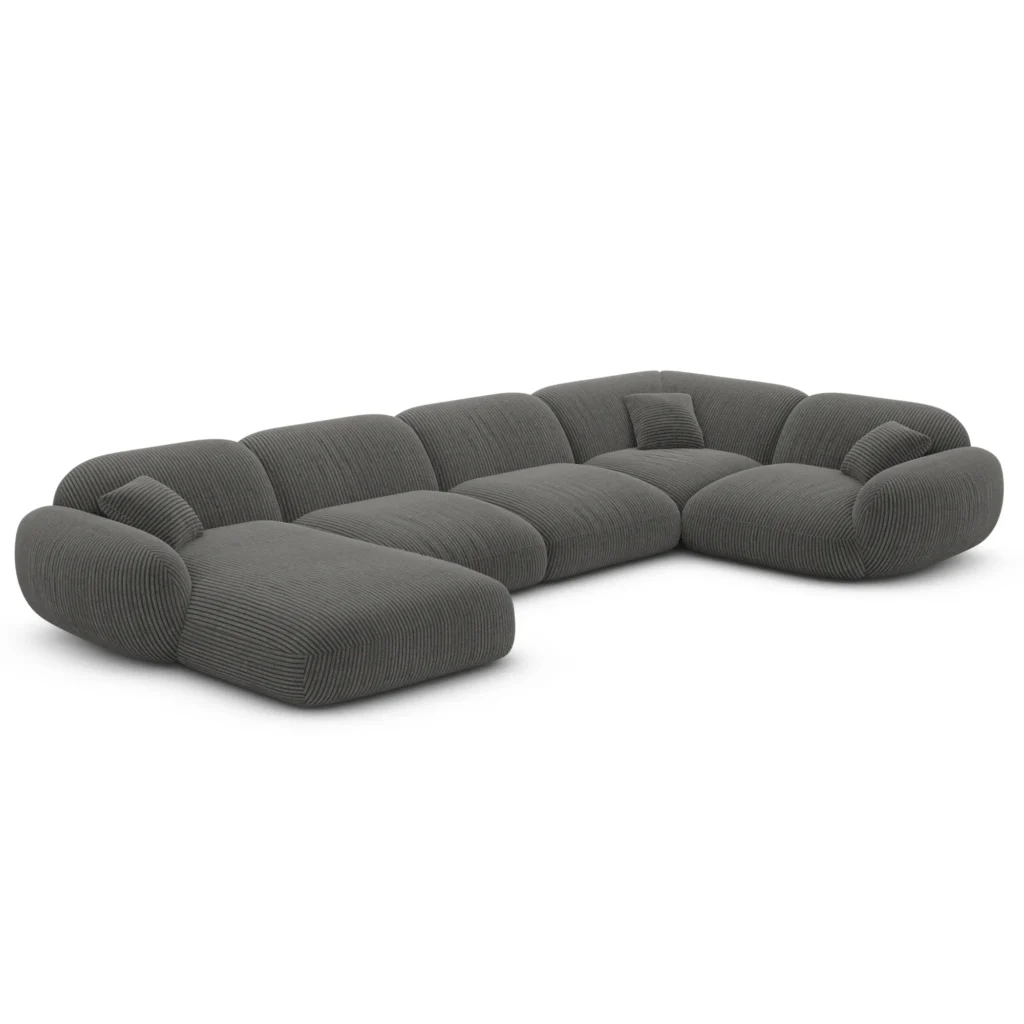 Cord U-Form XL Wohnlandschaft Elara