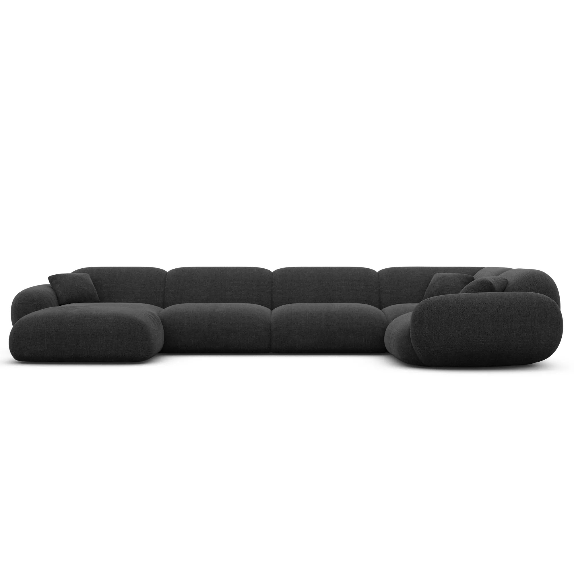 Strukturstoff U-Form XL Wohnlandschaft Elara – Bild 49