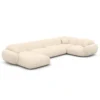 Strukturstoff U-Form XL Wohnlandschaft Elara – Bild 54
