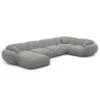 Strukturstoff U-Form XL Wohnlandschaft Elara – Bild 63