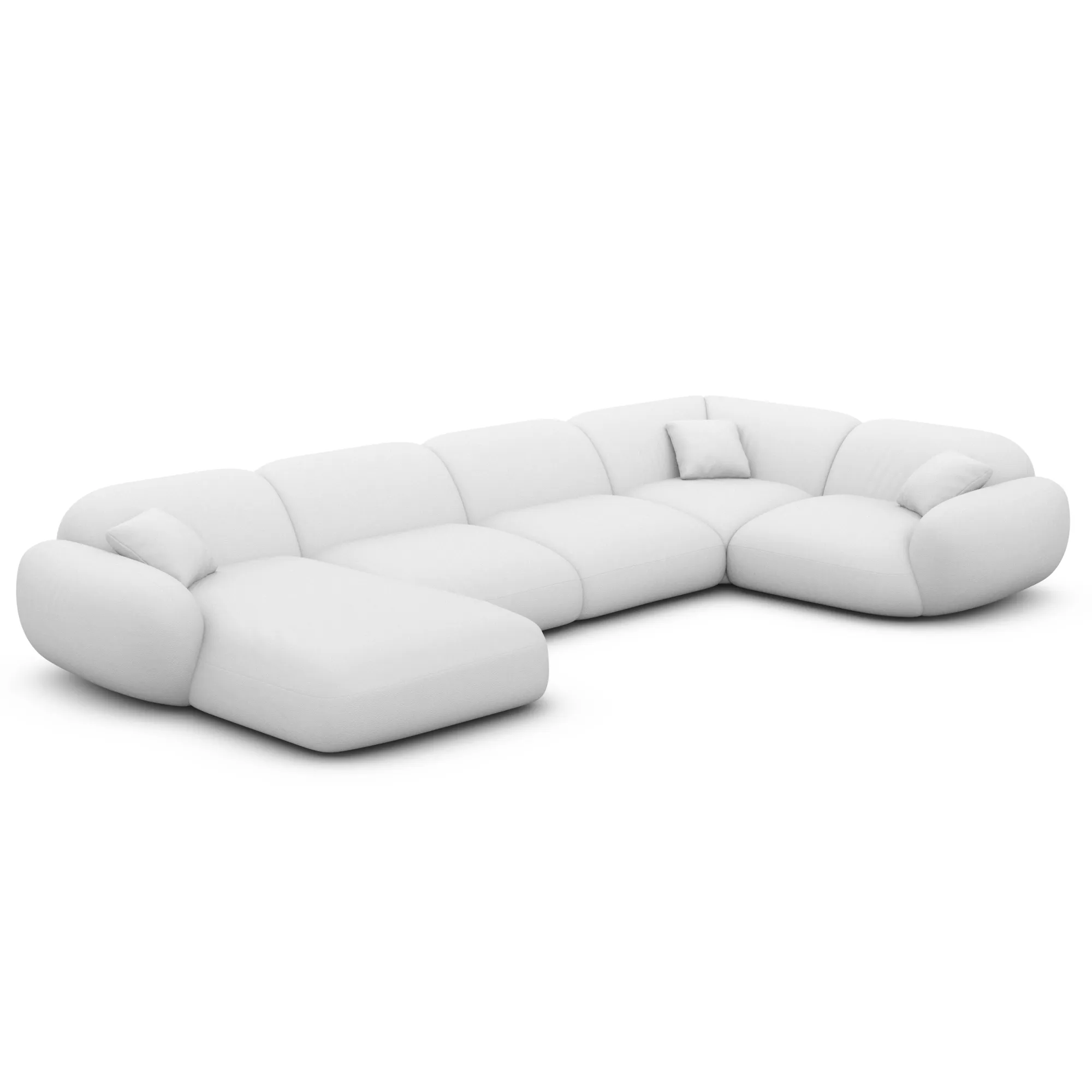 Echtleder U-Form XL Wohnlandschaft Elara – Bild 47