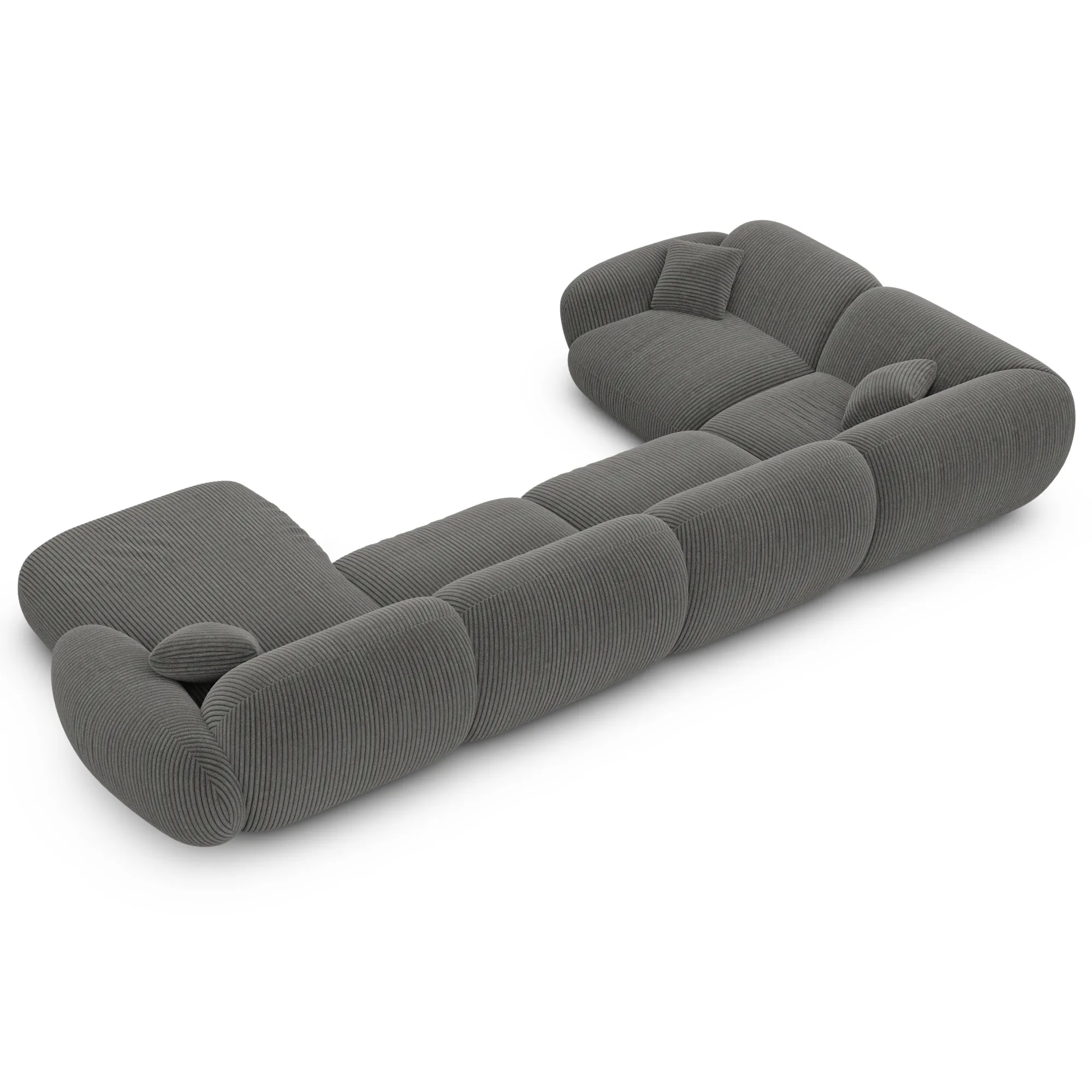 Cord U-Form XL Wohnlandschaft Elara – Bild 14