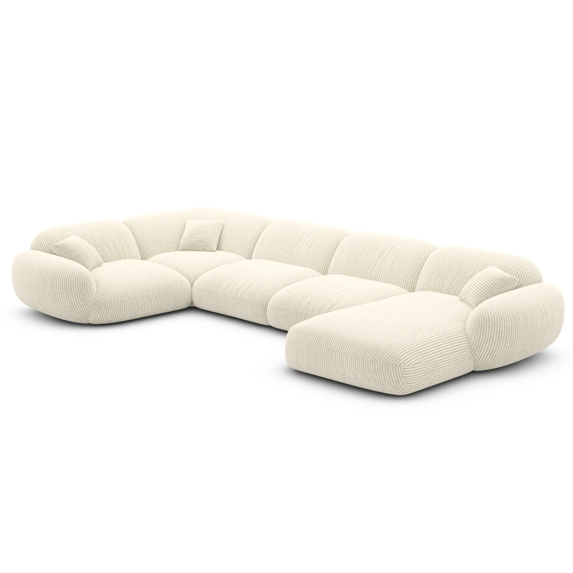 Cord U-Form XL Wohnlandschaft Elara – Bild 15