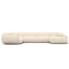 Strukturstoff U-Form XL Wohnlandschaft Elara – Bild 25