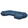 Strukturstoff U-Form XL Wohnlandschaft Elara – Bild 27