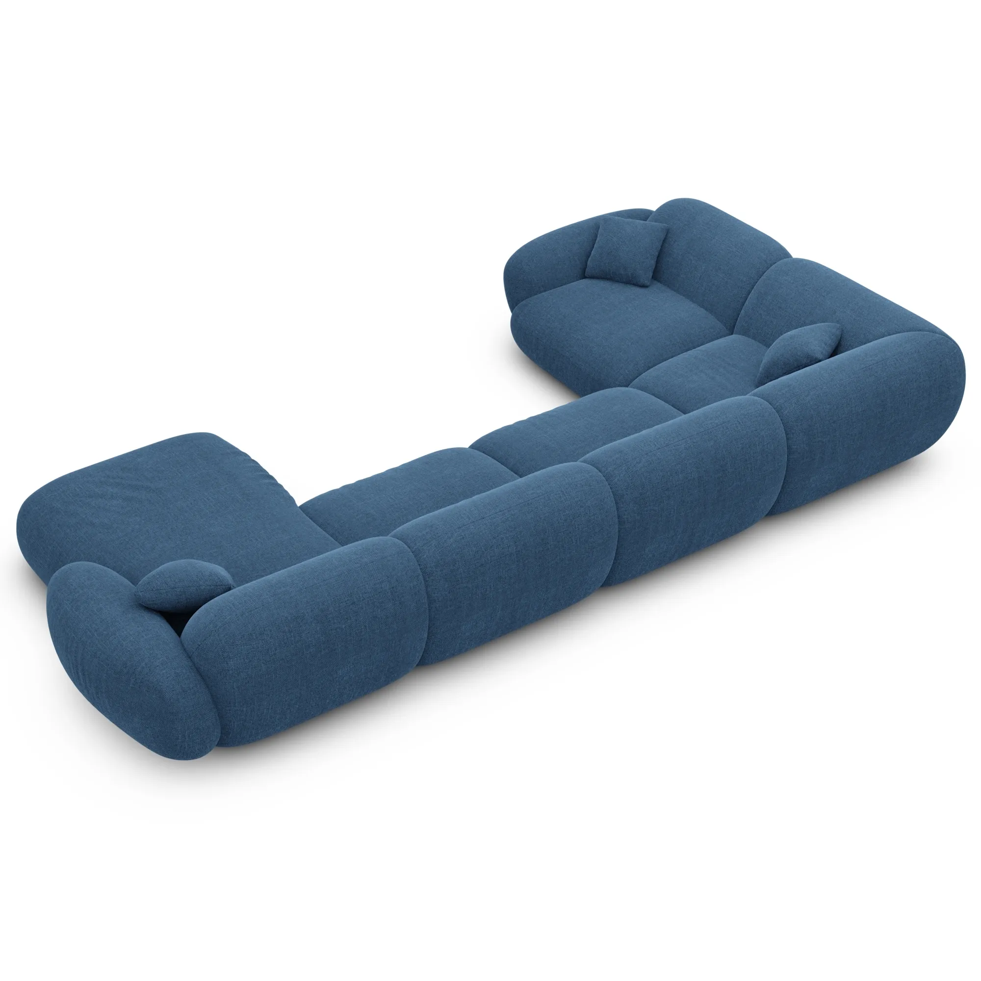 Strukturstoff U-Form XL Wohnlandschaft Elara – Bild 29