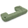 Strukturstoff U-Form XL Wohnlandschaft Elara – Bild 32