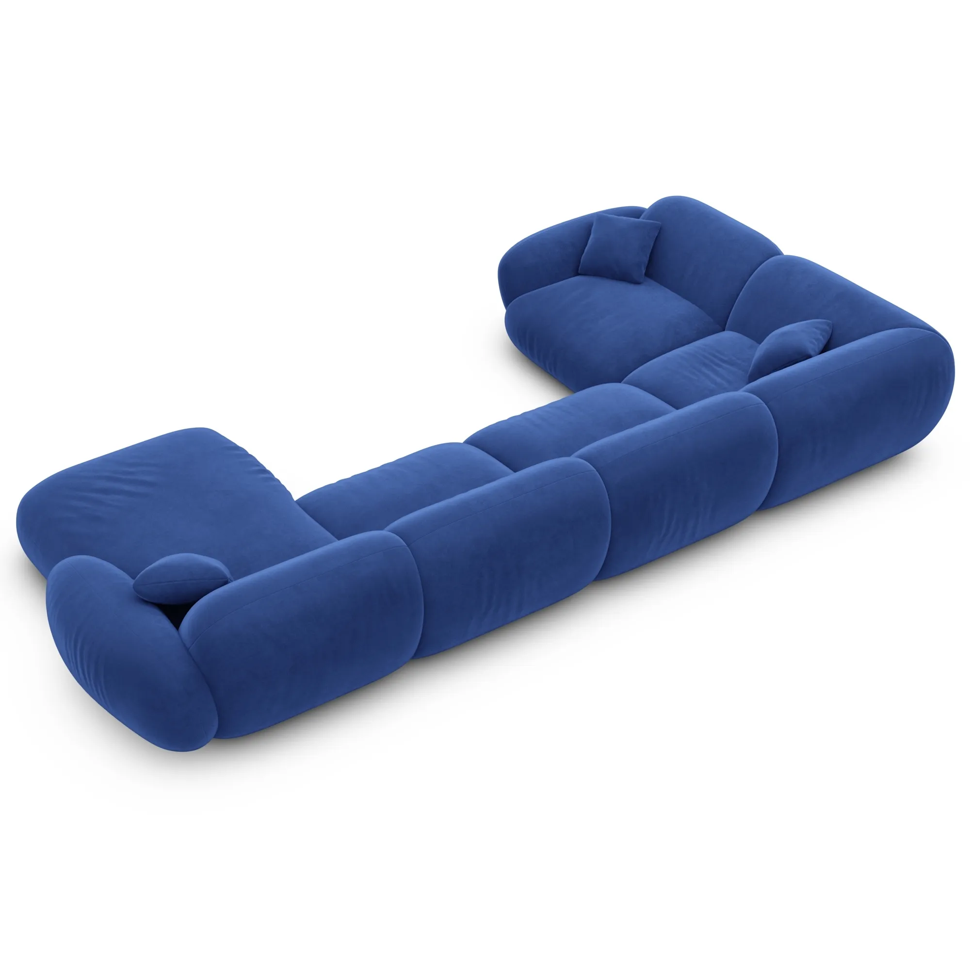 Samtstoff U-Form XL Wohnlandschaft Elara – Bild 72