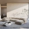 Samtstoff U-Form XL Wohnlandschaft Elara – Bild 2