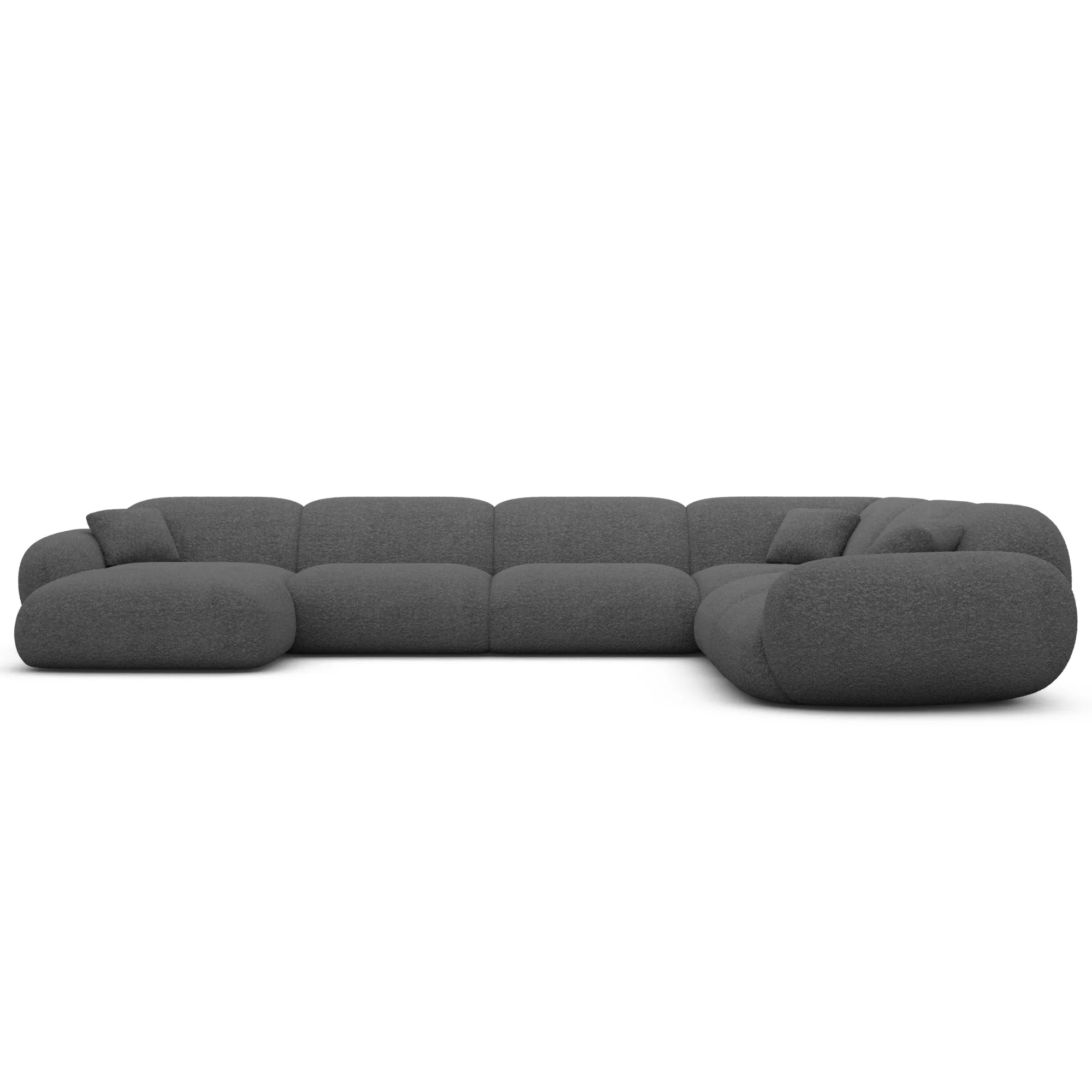 Bouclé U-Form XXL Wohnlandschaft Elara – Bild 8