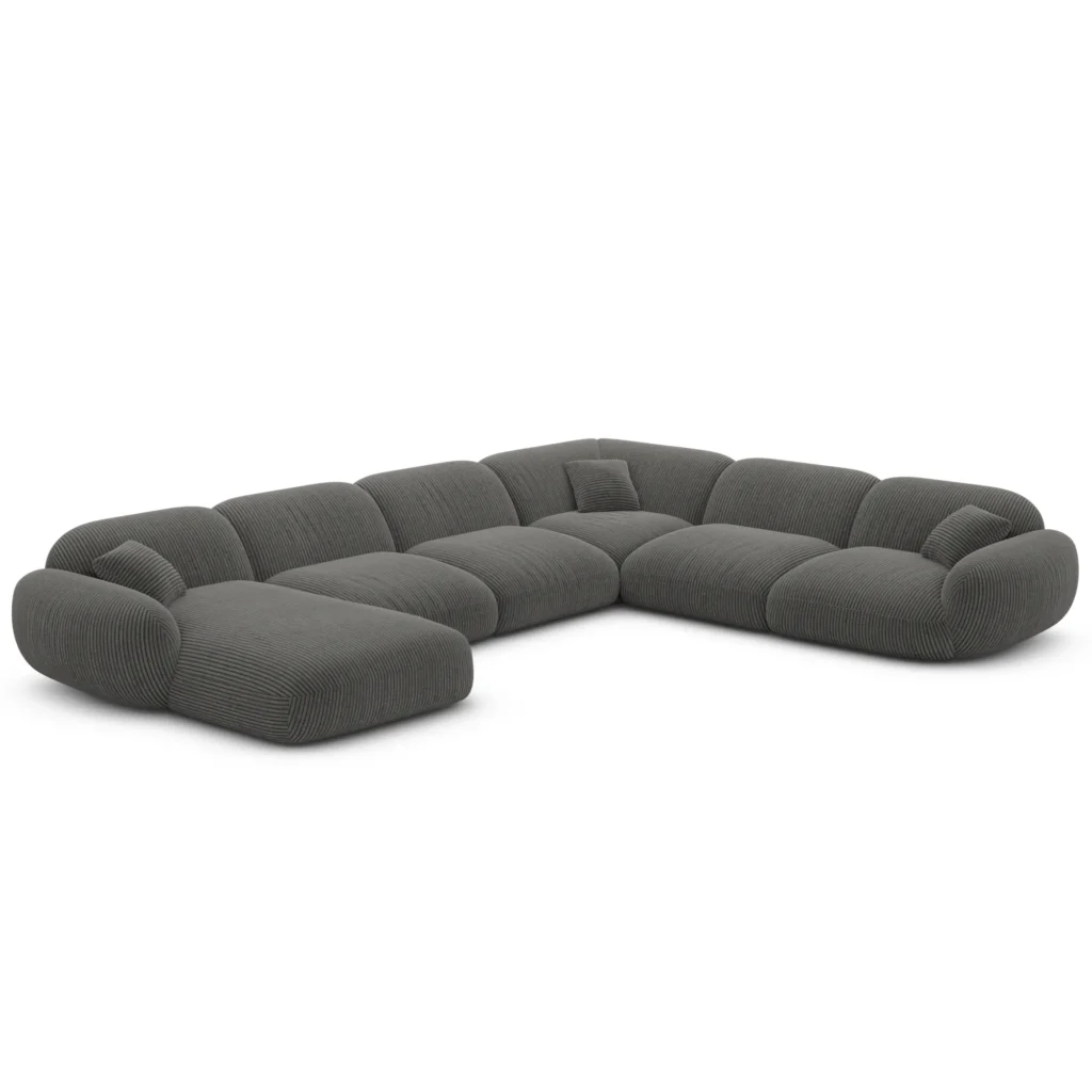 Cord U-Form XXL Wohnlandschaft Elara