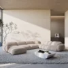 Strukturstoff U-Form XXL Wohnlandschaft Elara – Bild 11
