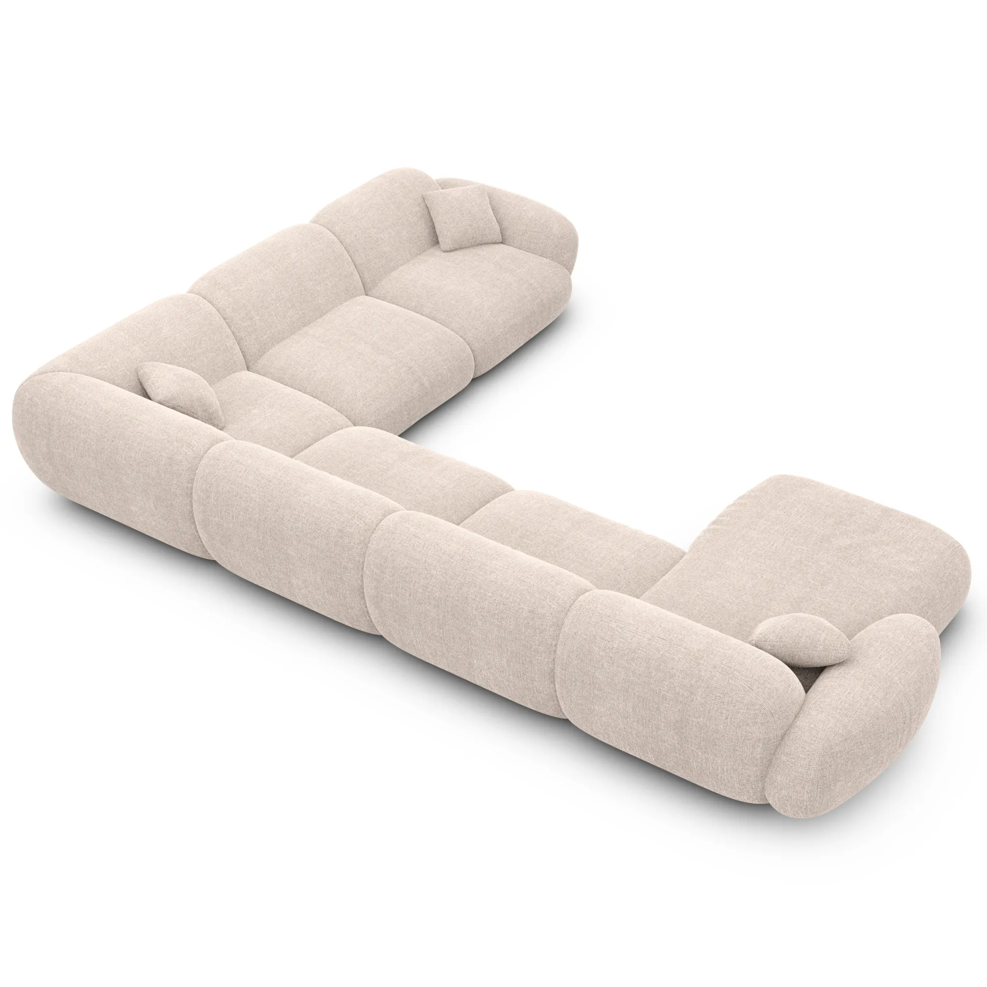 Strukturstoff U-Form XXL Wohnlandschaft Elara – Bild 71