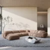 Strukturstoff U-Form XXL Wohnlandschaft Elara – Bild 13