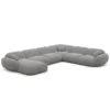Strukturstoff U-Form XXL Wohnlandschaft Elara – Bild 27