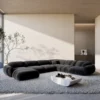 Samtstoff U-Form XXL Wohnlandschaft Elara – Bild 20
