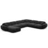 Samtstoff U-Form XXL Wohnlandschaft Elara – Bild 58