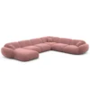 Samtstoff U-Form XXL Wohnlandschaft Elara – Bild 79