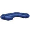 Samtstoff U-Form XXL Wohnlandschaft Elara – Bild 82