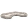 Samtstoff U-Form XXL Wohnlandschaft Elara – Bild 85