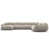 Samtstoff U-Form XXL Wohnlandschaft Elara – Bild 89