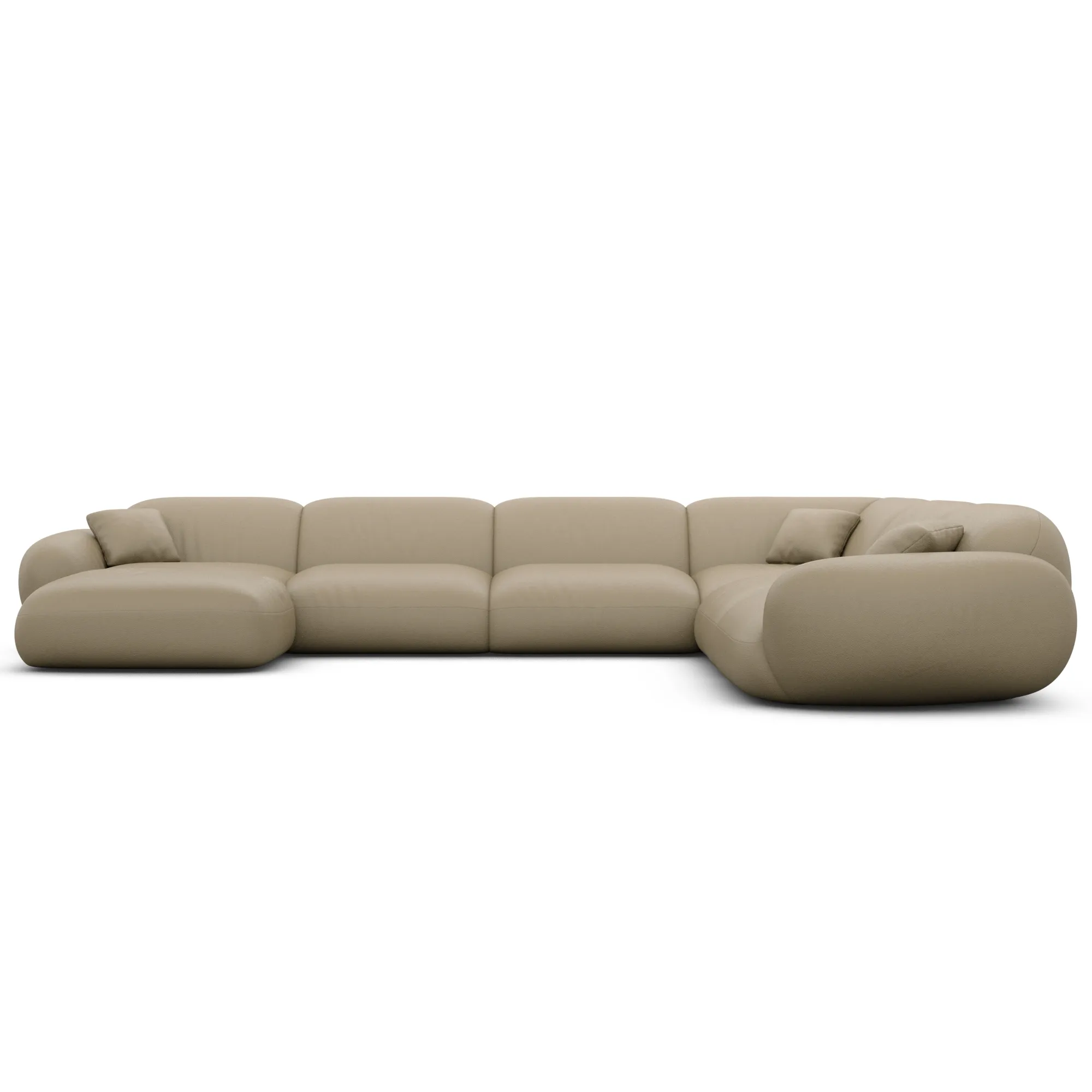 Kunstleder U-Form XXL Wohnlandschaft Elara – Bild 30