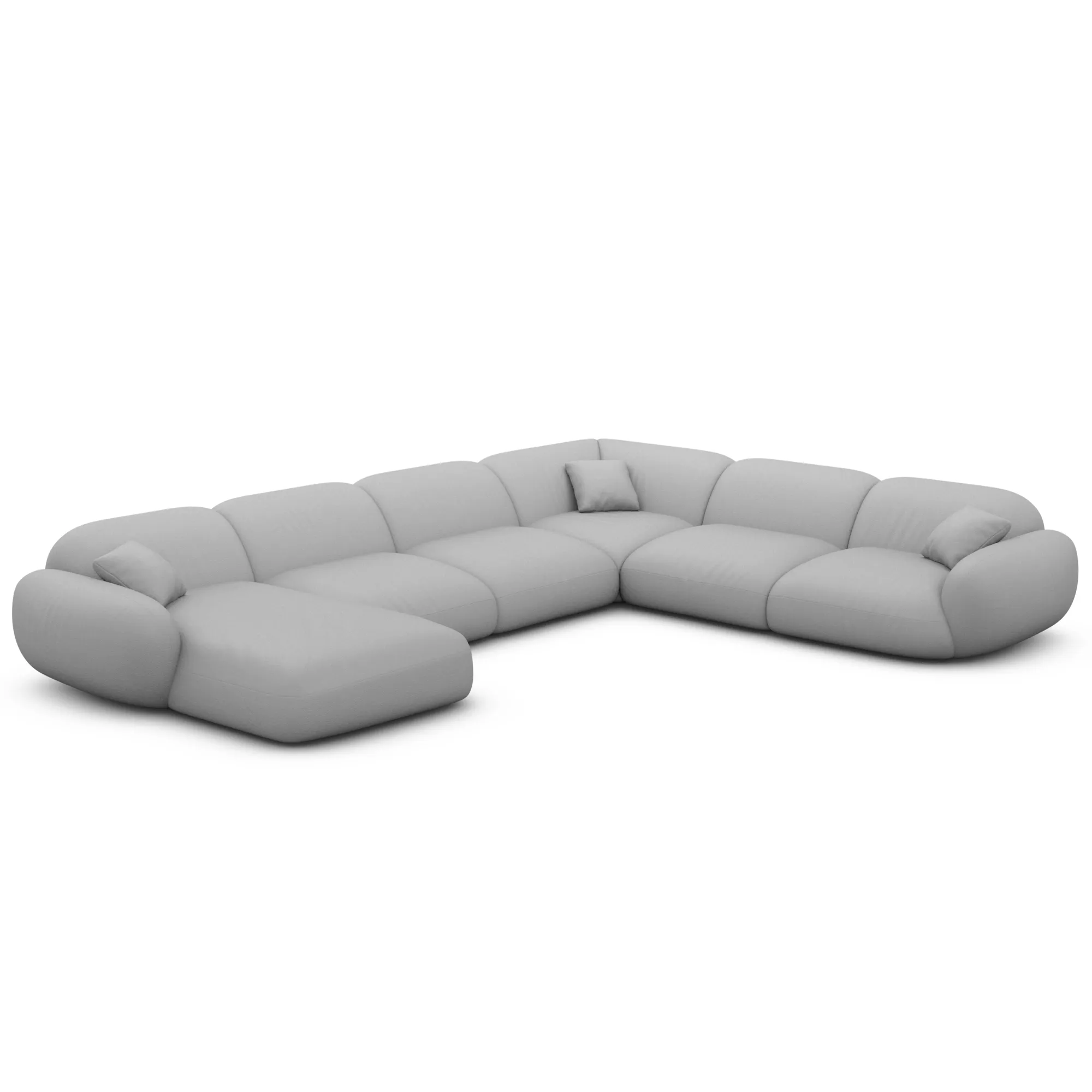 Kunstleder U-Form XXL Wohnlandschaft Elara – Bild 38