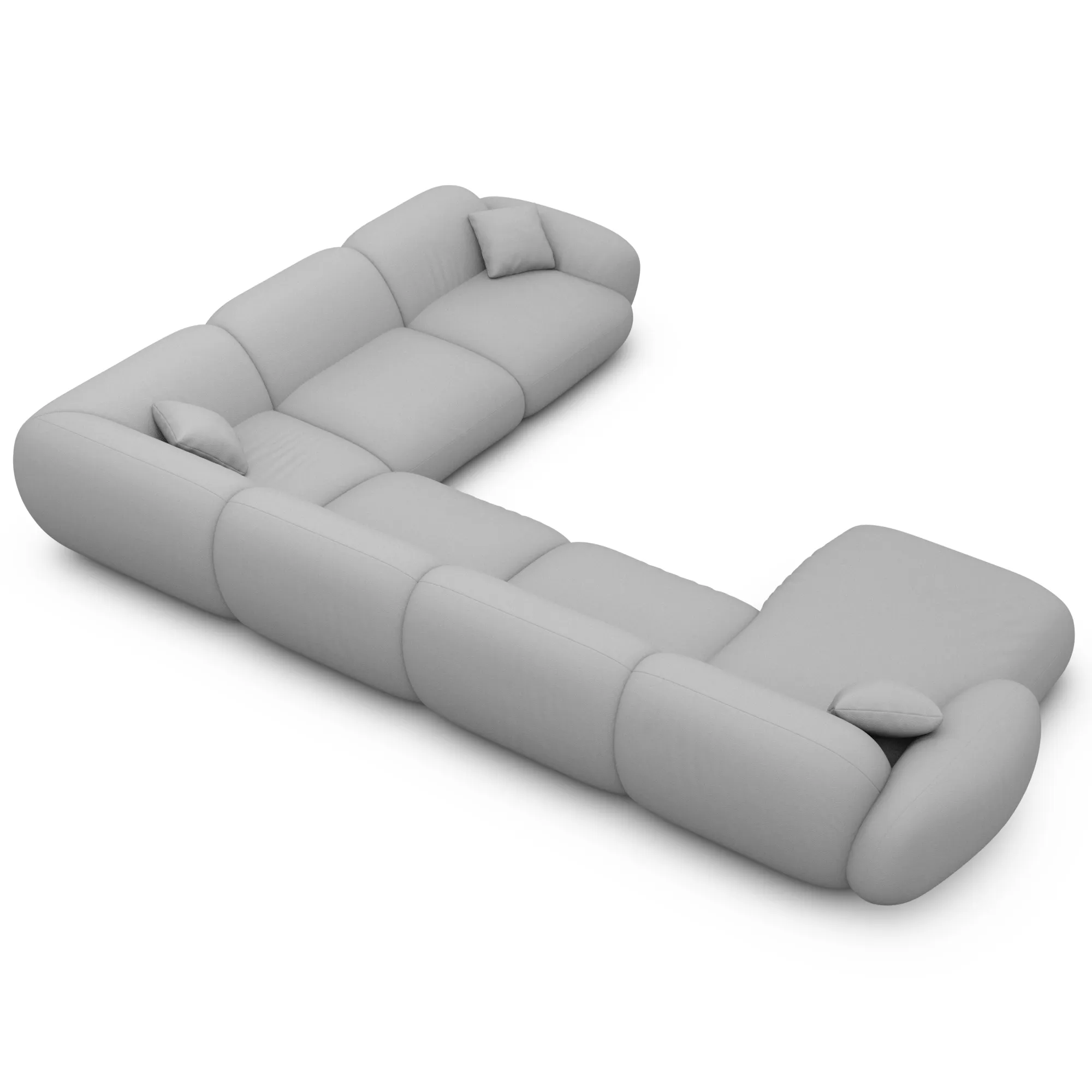 Kunstleder U-Form XXL Wohnlandschaft Elara – Bild 40