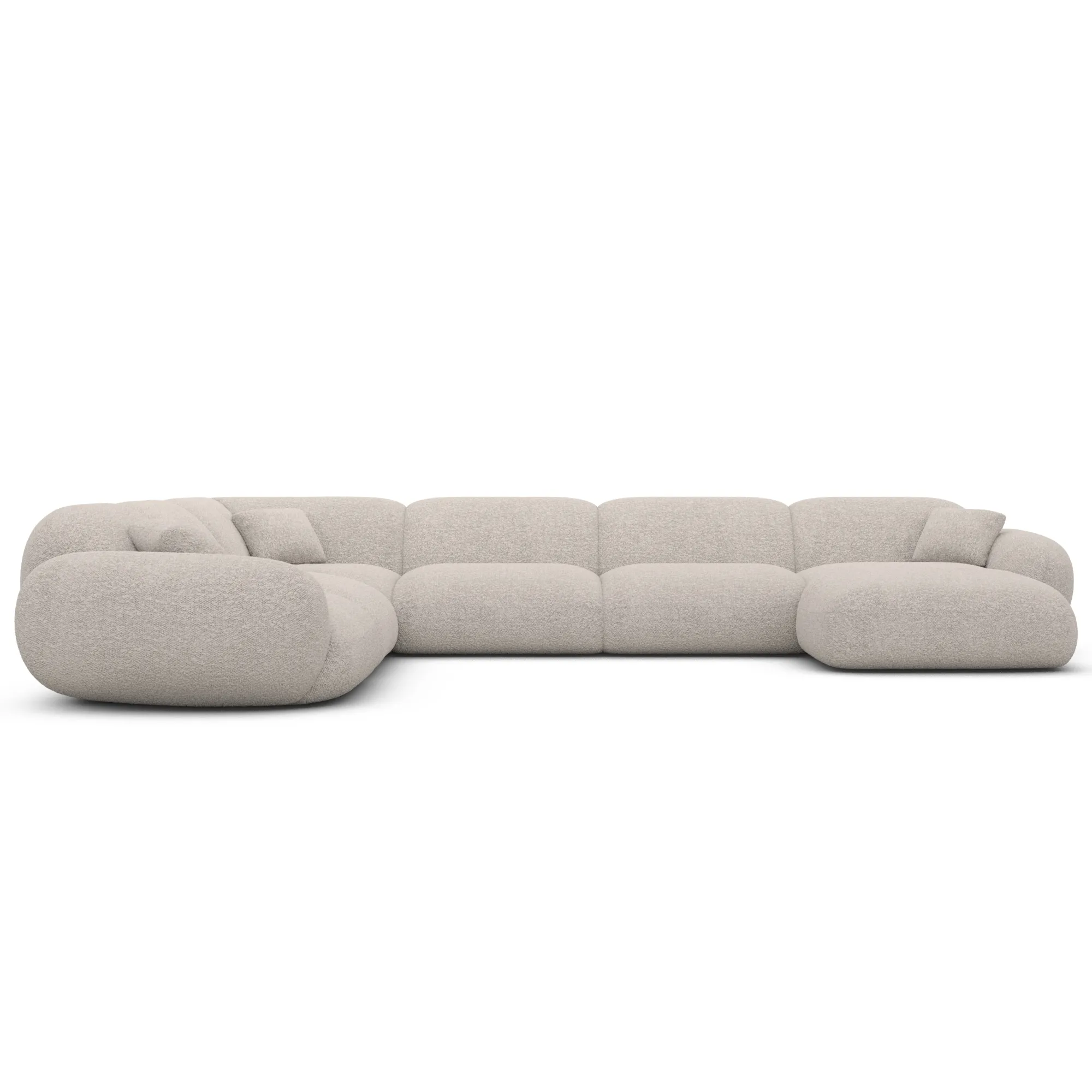 Bouclé U-Form XXL Wohnlandschaft Elara – Bild 20