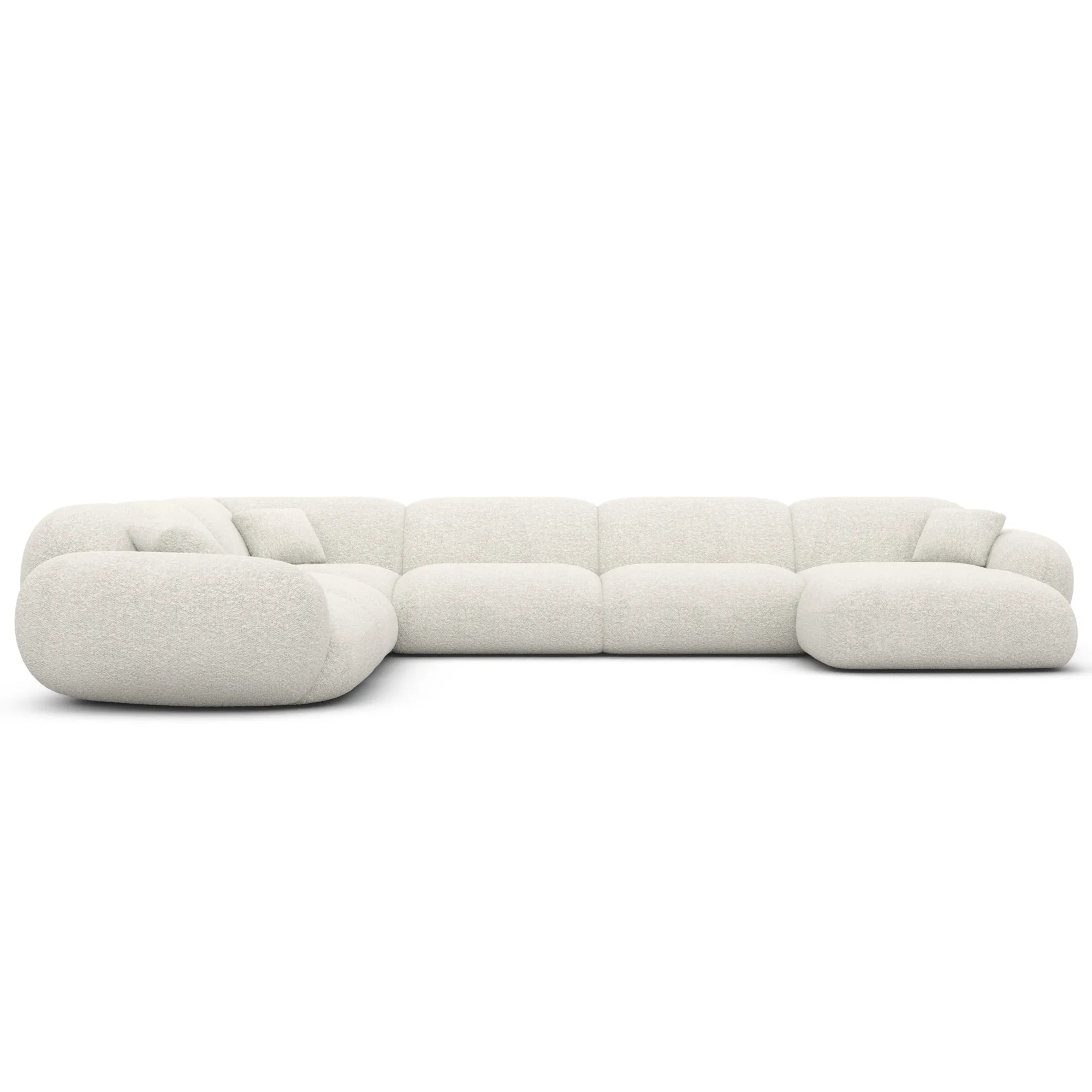 Bouclé U-Form XXL Wohnlandschaft Elara – Bild 23
