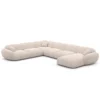 Strukturstoff U-Form XXL Wohnlandschaft Elara – Bild 39