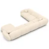 Strukturstoff U-Form XXL Wohnlandschaft Elara – Bild 50