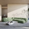 Strukturstoff U-Form XXL Wohnlandschaft Elara – Bild 6