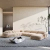Samtstoff U-Form XXL Wohnlandschaft Elara – Bild 7