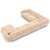 Samtstoff U-Form XXL Wohnlandschaft Elara – Bild 93