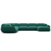 Samtstoff U-Form XXL Wohnlandschaft Elara – Bild 35
