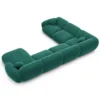 Samtstoff U-Form XXL Wohnlandschaft Elara – Bild 36