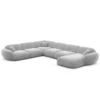 Samtstoff U-Form XXL Wohnlandschaft Elara – Bild 37