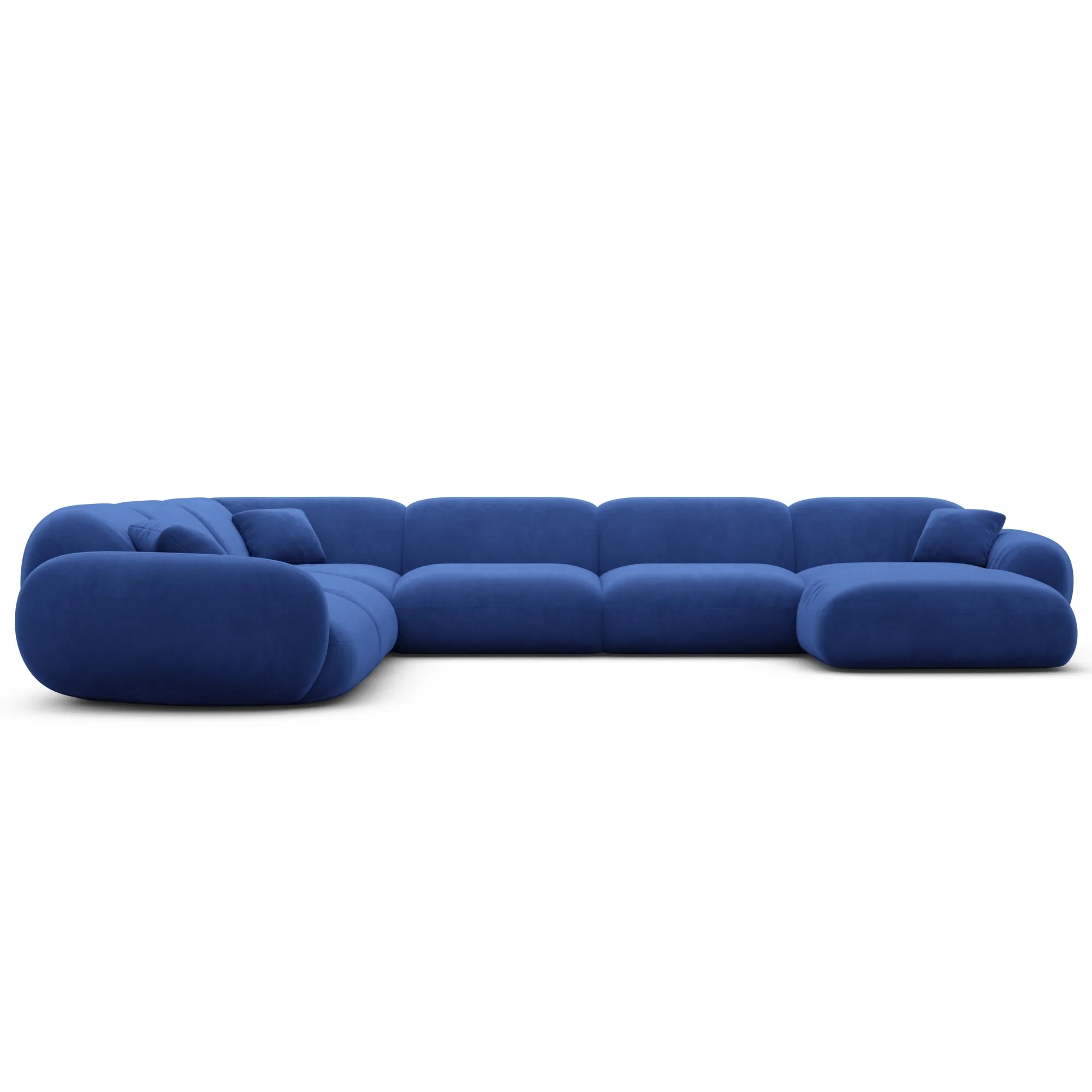 Samtstoff U-Form XXL Wohnlandschaft Elara – Bild 47