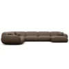 Echtleder U-Form XXL Wohnlandschaft Elara – Bild 63