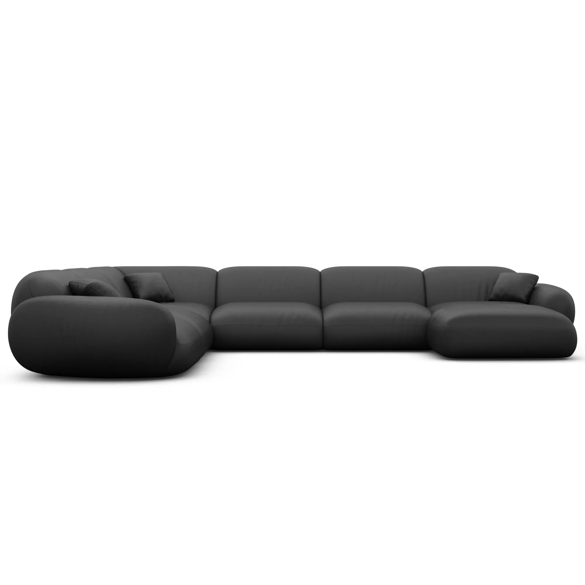 Kunstleder U-Form XXL Wohnlandschaft Elara – Bild 48