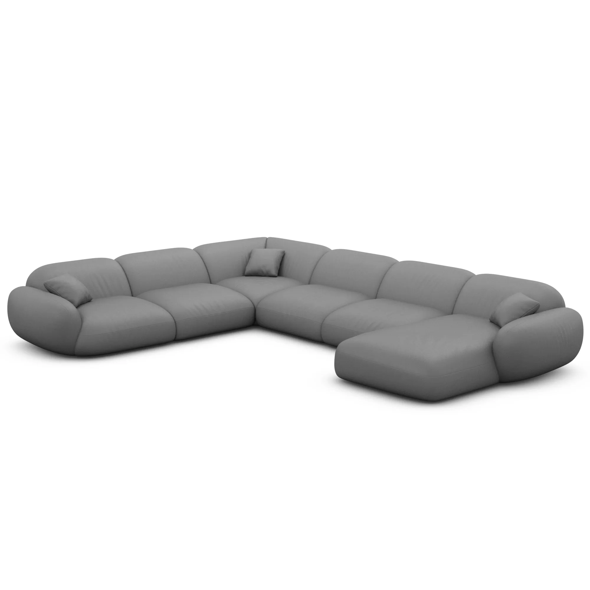 Kunstleder U-Form XXL Wohnlandschaft Elara – Bild 59