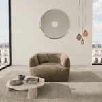 Samtstoff Sessel Elvira