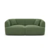 Strukturstoff 2-Sitzer Couch Elvira