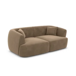 Samtstoff 2-Sitzer Couch Elvira