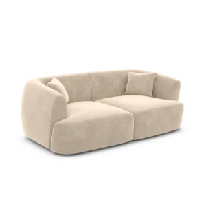 Samtstoff 2-Sitzer Couch Elvira