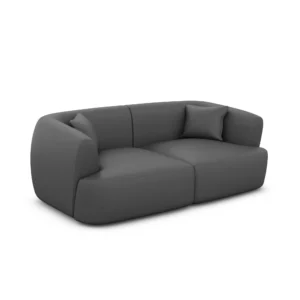 Echtleder 2-Sitzer Couch Elvira