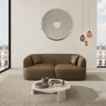 Kunstleder 2-Sitzer Couch Elvira