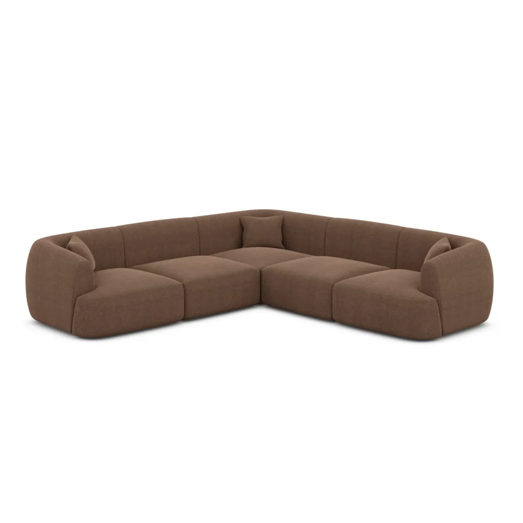 Strukturstoff Ecksofa Elvira